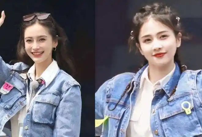 鞠婧祎和白鹿成功掌握变美技巧,谁能拒绝秀发蓬松的氛围美女