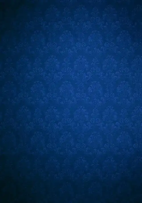 蓝色古典印花图案