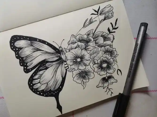 6/100|黑白装饰画|临摹打卡(附步骤)