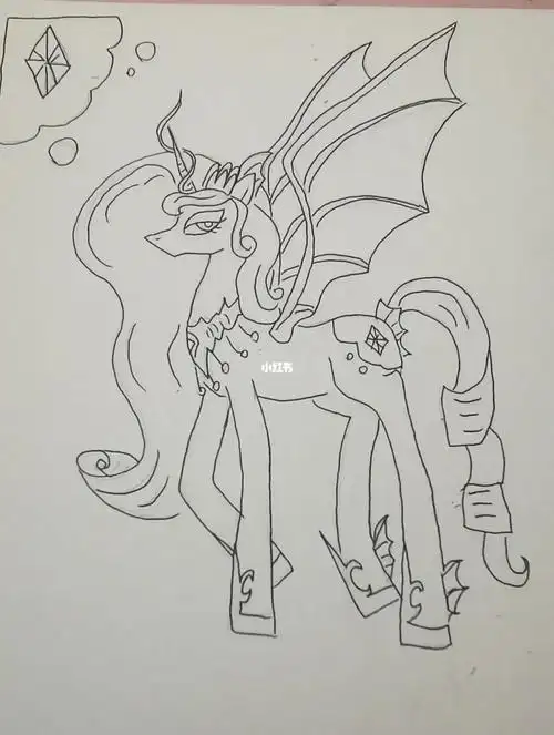 可爱标志是用了月亮和珍奇的结合…    大家帮忙起名字吧#马设 #小马