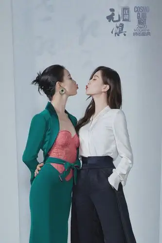 刘诗诗倪妮合体时尚江湖无惧大片写真图片