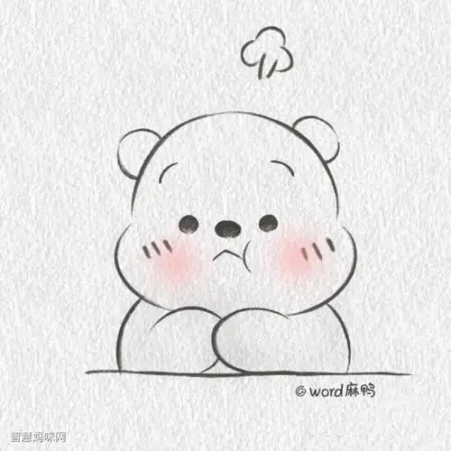 一组可爱卡通动物简笔画