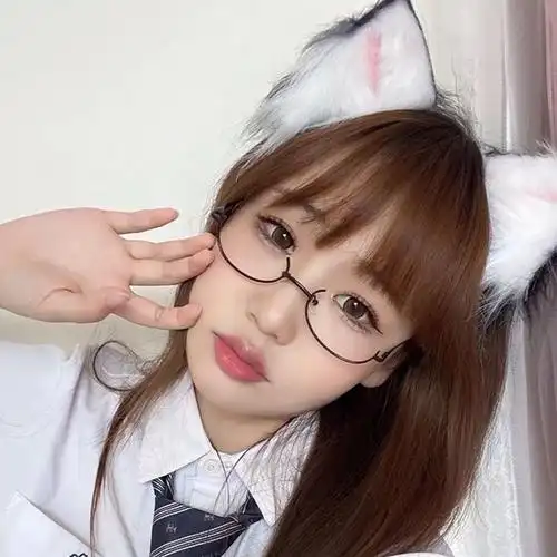 下半二次元服装jk下弧半截cos框镜日系眼镜眼镜架