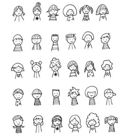 小人简笔画小人简笔画可爱