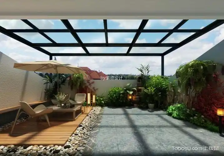 60平米小庭院设计实景图,专属于自己的秘密花园-土拔鼠装修效果图专题