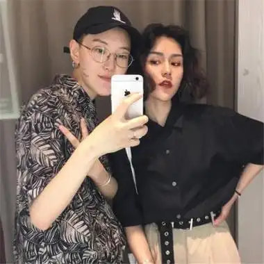 社会痞子情侣头像霸气冷酷一男一女一对两张两个人