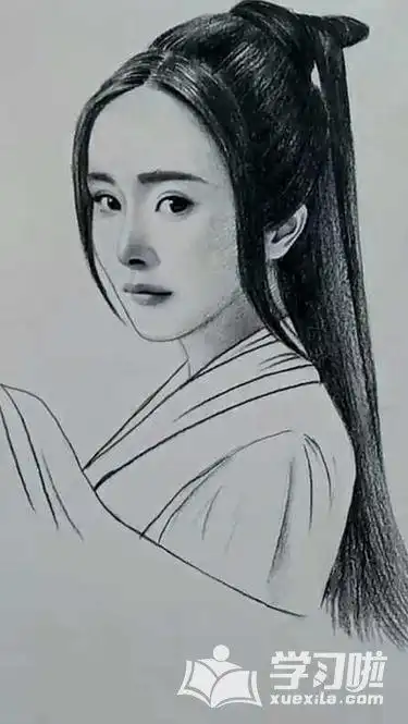 白浅的素描画好看的白浅素描画