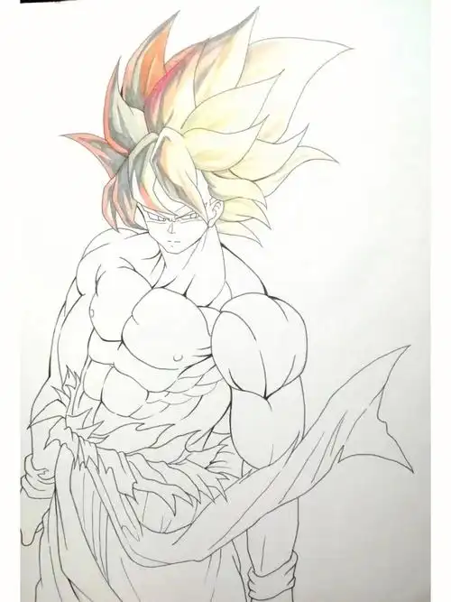 然后完全画毁了……#龙珠  #七龙珠  #卡卡罗特  #悟空  #超级赛亚人