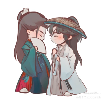 温周甜甜的小日常_山河令温周q版绘画作品