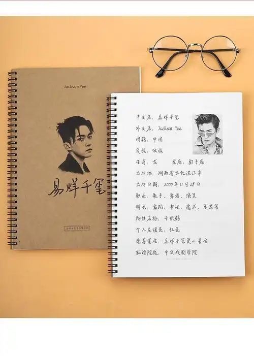 歌词字帖女生字体漂亮签名奶酪陷阱手账本 易烊千玺手写体1本【无】