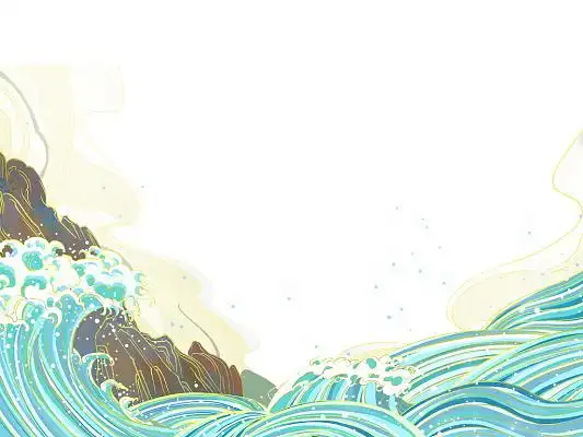 中国风海浪图片