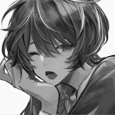 2023男生动漫黑白头像图片