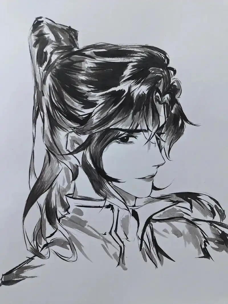 花城主.#图文伙伴计划 #天官赐福#谢怜#花城#手绘@抖音小 - 抖音