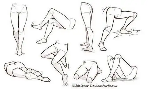 腿简笔画女生腿简笔画