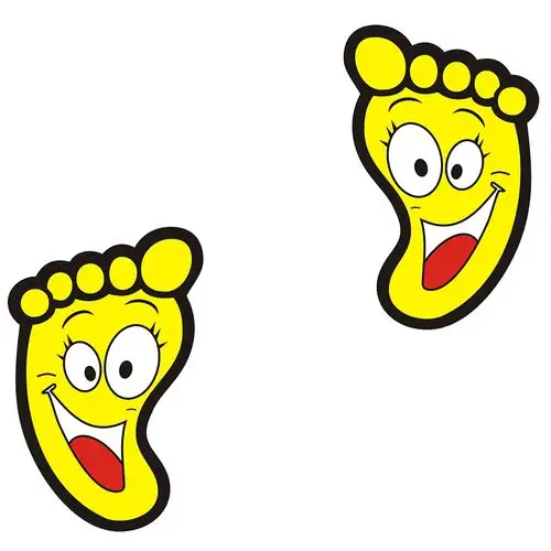 新品幼儿园小脚丫引路装饰浴室楼梯台阶墙贴地板贴纸地贴布置定制