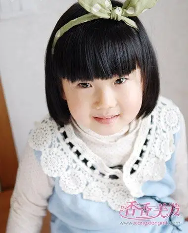 2017年4岁宝宝短发发型图片儿童剪短发型