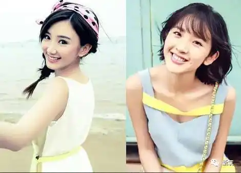 毛晓彤的眼睛更大一些,鼻头更精致一些,嘴巴也比唐艺昕的要薄一些