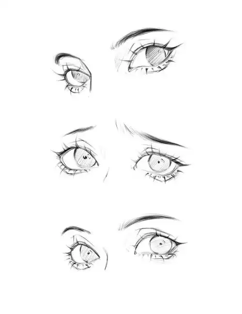 给大家分享一期不同角度的眼睛绘画98#二次元新鲜事##私密教学漫画