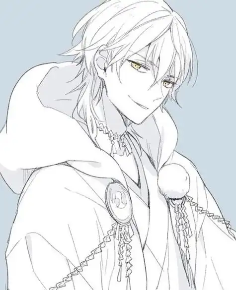 动漫美少男帅气简笔画