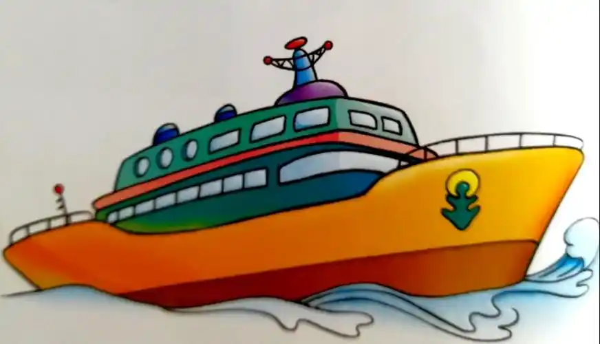 中段绘画——大轮船