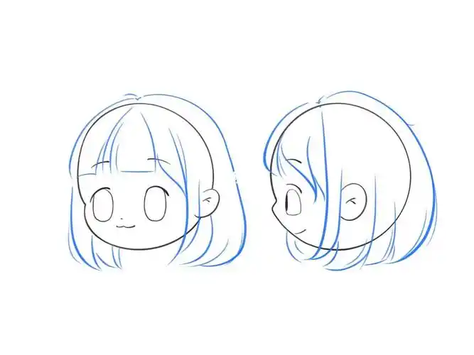 q版人物头部侧面画法画久久14100