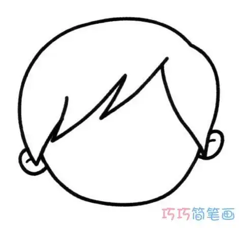首页 小男孩肖像简笔画图片-在线图片欣赏 小孩头像简笔画图片人物