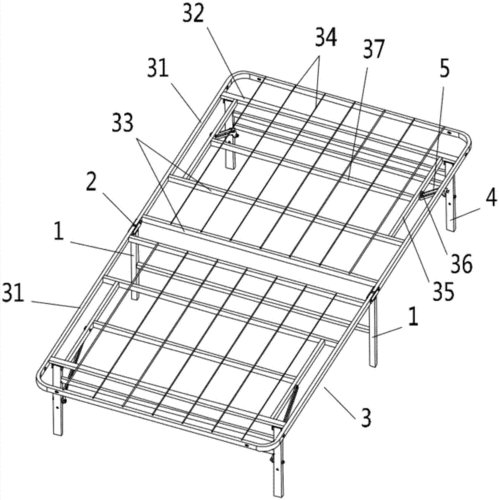 背景技术:折叠床是一种利用关节原理设计,为了方便和节省体积空间
