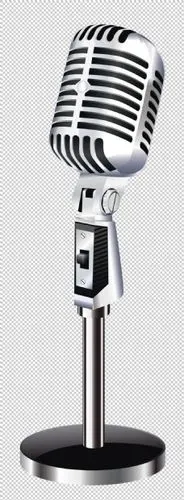 直播麦克风免抠png透明图层素材