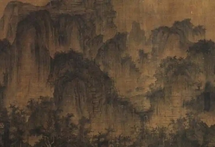 北宋李成茂林远岫图