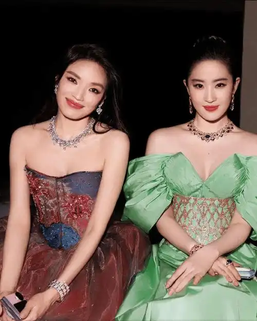 美丽如刘亦菲,当她胖了和舒淇同框时,即使有童年女神的滤镜加成,网友