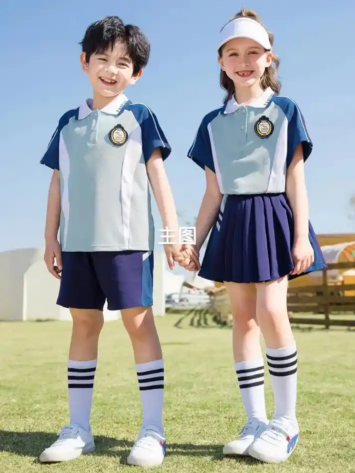 夏天儿童运动服套装学院风一年级校服夏款中小学生班服毕业季演出