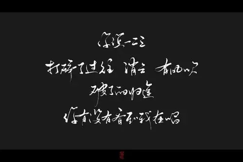 《撒野》歌词板写