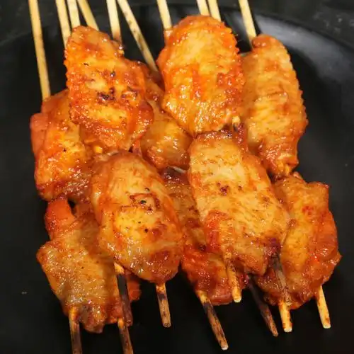 汇柒鲜 奥尔良鸡翅中串450g/袋 烤鸡翅膀国产烧烤食材速冻烤串烤箱