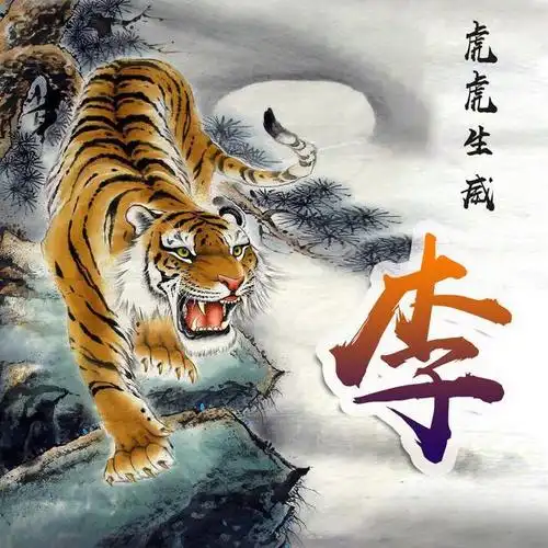 你该换个微信头像了20张霸气虎虎生威姓氏头像有你喜欢的吗