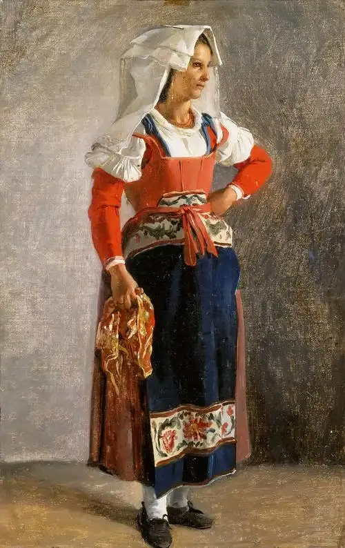 achille etna michallon -- 罗马郊区的农民