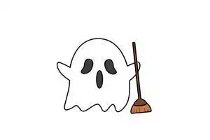 万圣节简笔画万圣节幽灵简笔画图片万圣节萌萌小头像万圣节幽灵简笔画