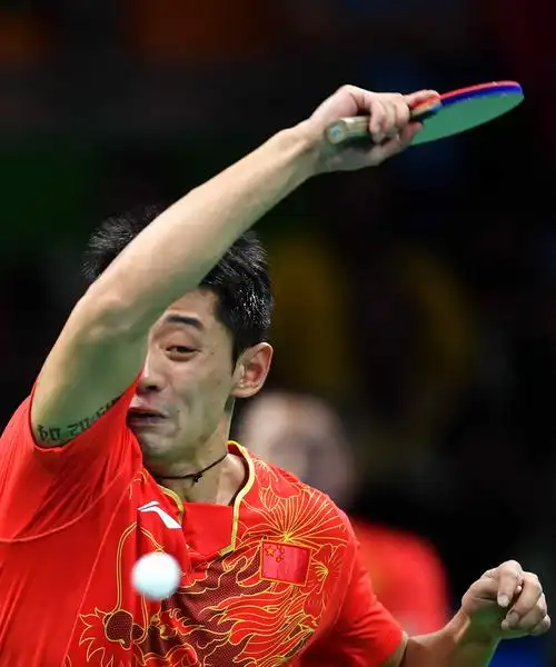 乒乓球男单14决赛张继科逆转晋级