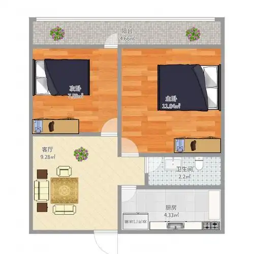 00㎡户型图户型图大全,装修户型图,户型图分析,户型图设计方案