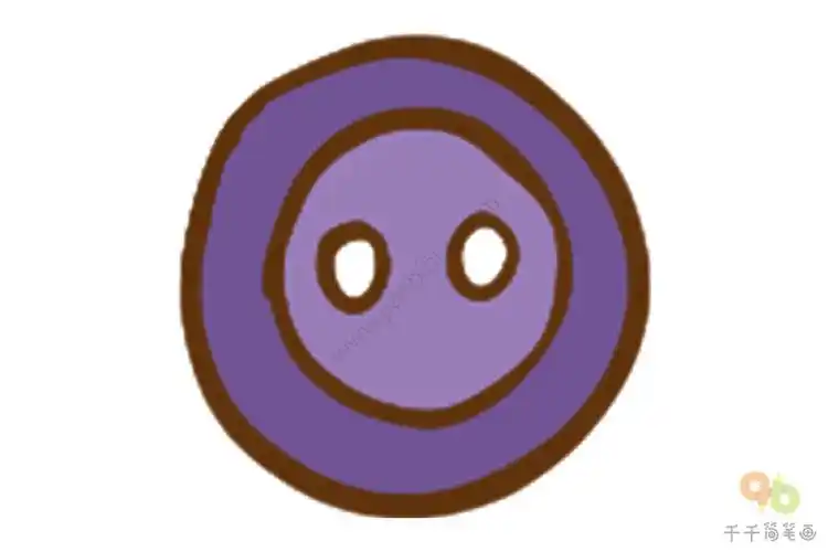 裙子上可爱的扣子_生活用品简笔画