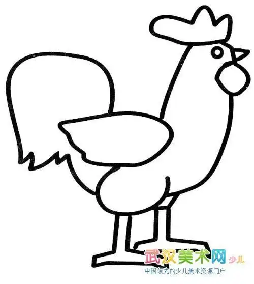公鸡简笔画三年级的 简笔画图片大全-蒲城教育文学网
