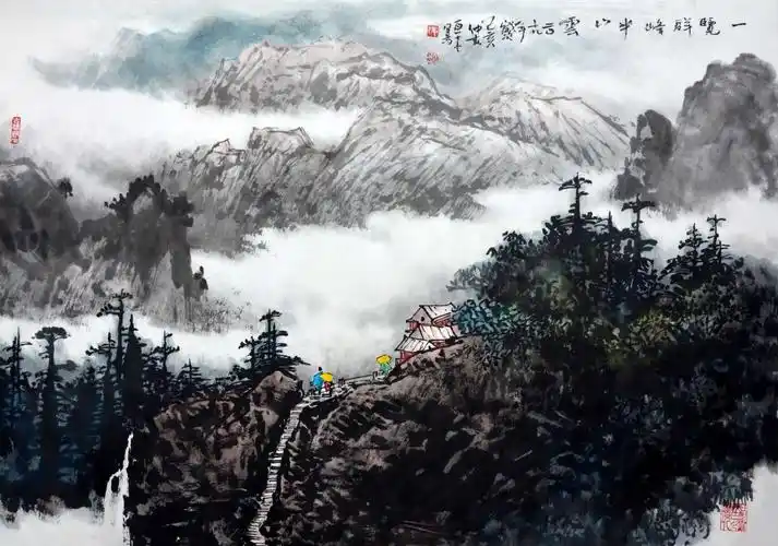 水墨丹青一世情 杨启桓山水画一百幅