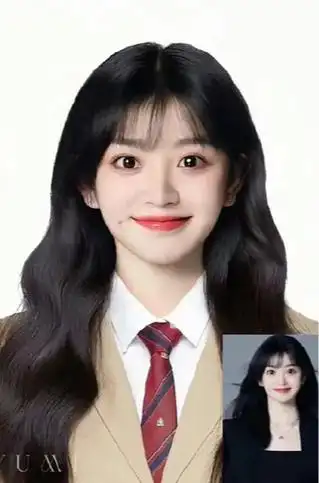赵露思虞书欣田曦薇证件照