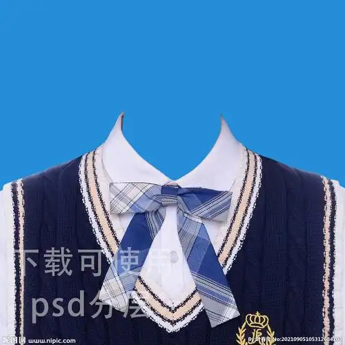 女款证件照衣服素材设计图__psd分层素材_psd分层素材_设计图库_昵图