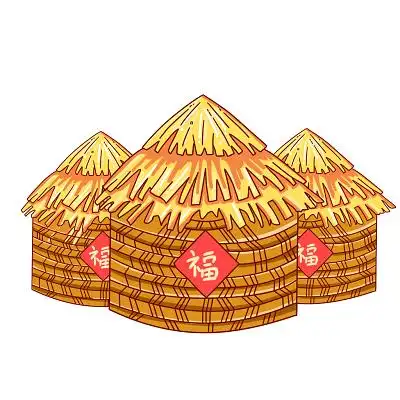 黄色卡通手绘世界粮食日节约粮食粮仓素材原创插画海报