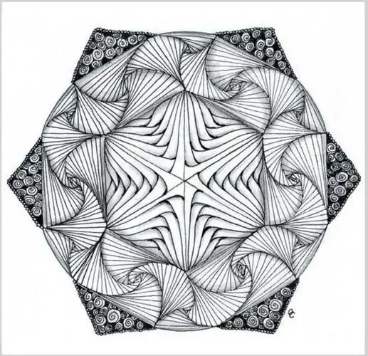 黑白装饰画作品欣赏点线面的组合变化出这么多漂亮的图案