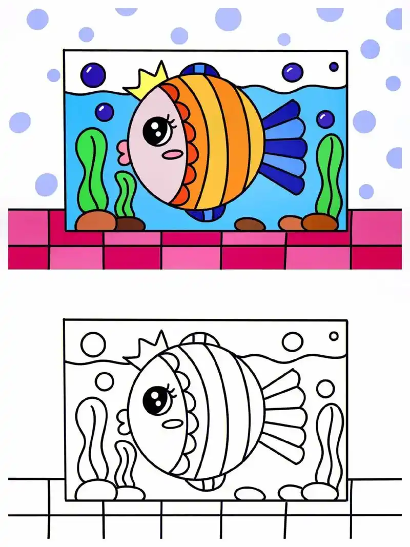 涂色素材可打印.#简笔画幼儿园 #创意美术 #涂色素材可打印 - 抖音