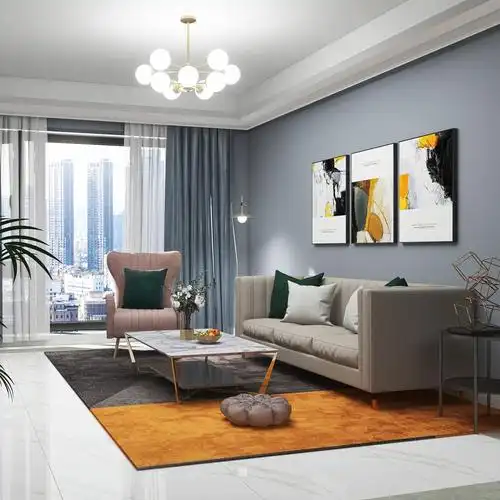 优雅轻盈而美好灰蓝色轻奢风