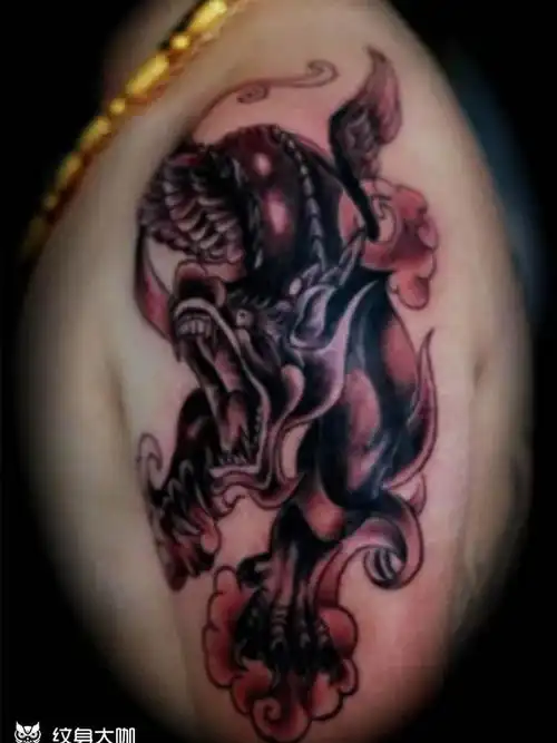 貔貅_纹身图案手稿图片_炎的纹身作品集