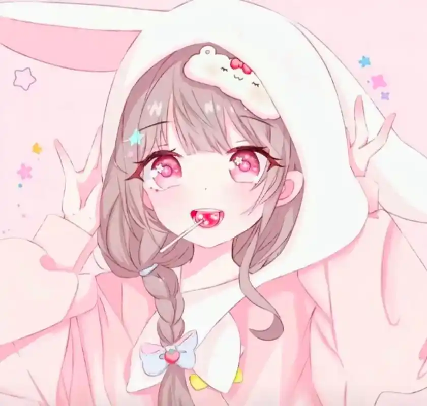 可爱女生头像#动漫可爱头像@快手热点 9.9万 姿,齿白唇 - 抖音