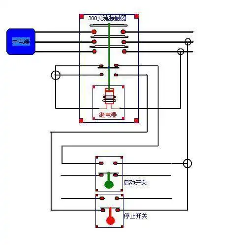 要 接触器上的连线图.